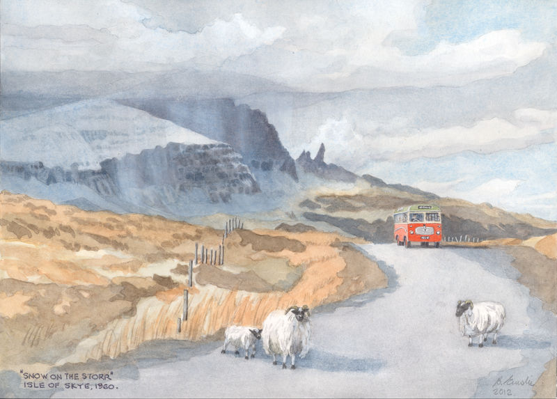 Snow on the Storr